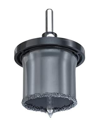 KWB  Scie tr&eacute;pan au carbure, avec plateau support et m&egrave;che de centrage - 499463