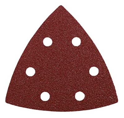 KWB  Patins abrasifs triangulaires QUICK-STICK, BOIS & M&Eacute;TAL, corindon affin&eacute;, 96 mm - 492812