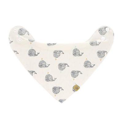 LASSIG Bavoir bandana en coton bio baleine Little Water