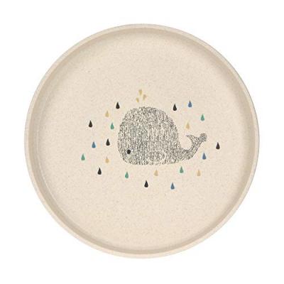 LASSIG  - Assiette Little Water Baleine PP-Cellulose beige