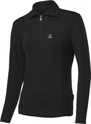 LOFFLER L&ouml;ffler Pull pour Femme - Col Roule - Fermeture &eacute;clair - Transtex M Noir
