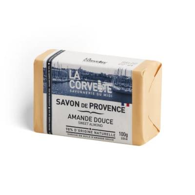 LA CORVETTE  Savon de Provence Amande Douce 100 g - Pain 100 g