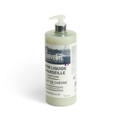 LA CORVETTE  Savon liquide de Marseille au lait de ch&egrave;vre 1L