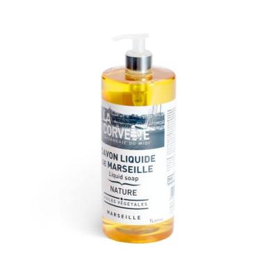 LA CORVETTE  Savon Liquide de Marseille Nature 1 L - Flacon-Pompe 1 L