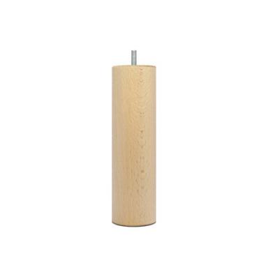  La Fabrique de Pieds AM20170001 Jeu de 4 Pieds de Lit Cylindres Bois Verni Clair 20 x 6 x 6 cm