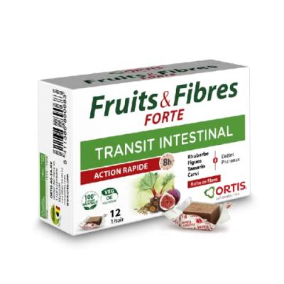 ORTIS  Fruits&Fibres Forte Transit Intestinal 12 Cubes