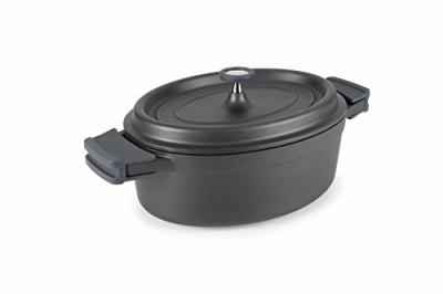 LACOR  Cocotte ovale 26 cm Noire - Fundicion