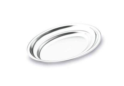 LACOR  61845 Plat &agrave; Gratin Ovale 45 cm, Argent&eacute;