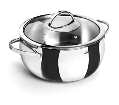 LACOR Faitout Belly en inox + couvercle - D: 20 cm