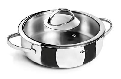 LACOR  79624 Plat Rond avec Couvercle Belly 24 cm