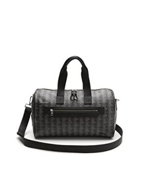 LACOSTE  sac week-end The Blend Mixte Monogram Noir Gris