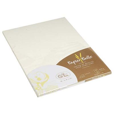 LALO G. - 20 Feuilles A4 200g Paille Naturelle