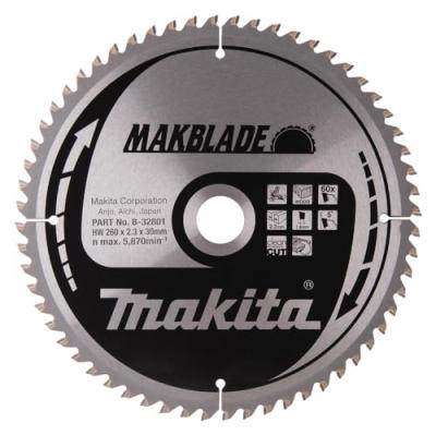 MAKITA Lame de scie  B-32801 MakBlade 260 mm x 30 mm 60 dents