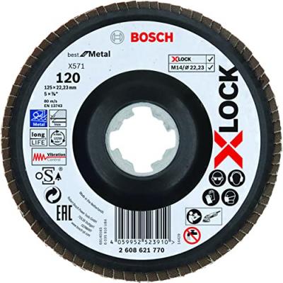 BOSCH Laminillas_X-LOCK Laminillas X571 Best Metal: 125 c&oacute;nico pl&aacute;stico G120