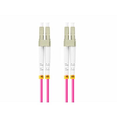 LANBERG C&acirc;ble fibre optique FO-LULU-MD41-0010-VT 1 m avec connecteurs LC/UPC et OM4