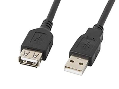 LANBERG  CA-USBE-10CC-0050-BK c&acirc;ble USB 5 m USB 2.0 USB A Noir