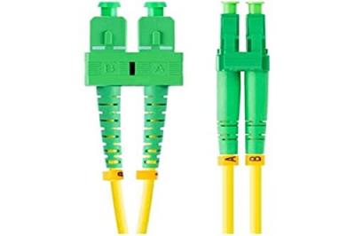 LANBERG C&acirc;ble fibre optique FO-SALA-SD11-0020-YE 2 m G.657.A1, avec connecteurs SC/APC et LC/APC