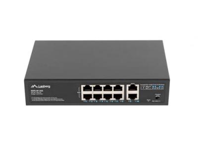LANBERG SWITCH  10 PTOS 100MB 8xPOE+/2x GBIT ETHER 120W RACK 10"/19