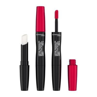 RIMMEL LONDON LASTING PROVACALIPS lip colour transfer proof #500-kiss the town red