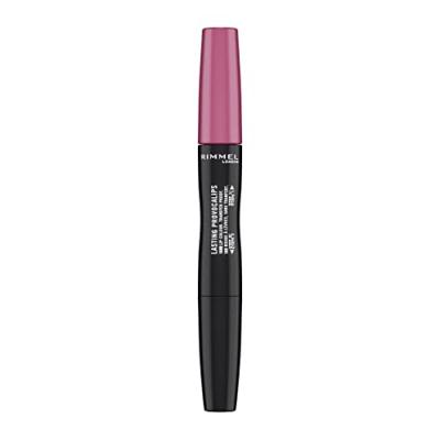 RIMMEL LONDON Lasting Provacalips lip colour transfer proof #410-pink promise