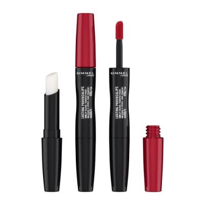 RIMMEL Lasting Provocalips lip colour transfer proof #740-caught red lipped