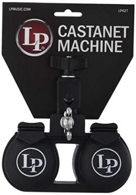 LATIN PERCUSSION  Machine Paire de Castagnettes 15,2 cm x 5 cm Noir