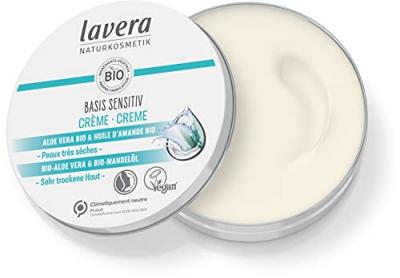 LAVERA  - Cr&egrave;me hydratante peaux tr&egrave;s s&egrave;ches - Basis Sensitiv - 150 ml