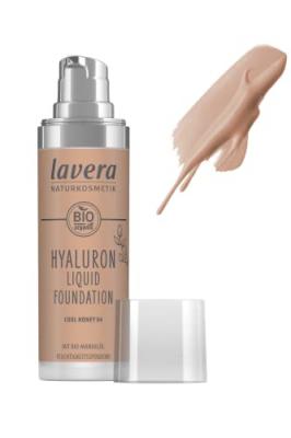 LAVERA Fond de Teint Liquide Acide Hyaluronique -  Cool Honey 04