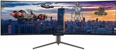 LC POWER  M49 Ecran PC Gamer 49 DWQHD LED 120Hz HDMI Noir