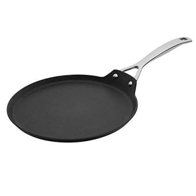 LE CREUSET Cr&ecirc;pi&egrave;re Les Forg&eacute;es aluminium forg&eacute; &Oslash;28 cm Noir 