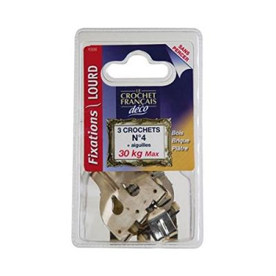 LE CROCHET FRANCAIS  Crochet Acier Laiton N 4 CTE 03 1006