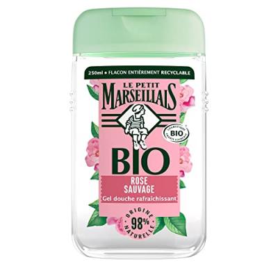 LE PETIT MARSEILLAIS Gel Douche Rose Sauvage Bio  - Le Flacon De 250 Ml
