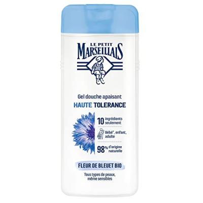 LE PETIT MARSEILLAIS  Douche Gel Haute Tol&eacute;rance Fleur de Bleuet Bio 400ml 
