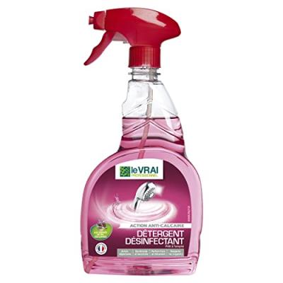 D&eacute;tergent d&eacute;sinfectant sanitaire Le Vrai - Parfum fleural - 750 ml