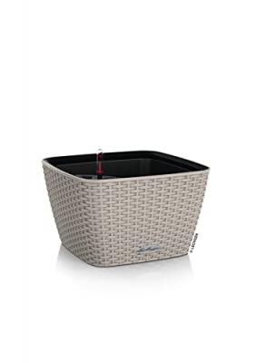 LECHUZA  Jardini&egrave;re BACINO Cottage ALL-IN-ONE 30x30 cm marron sable