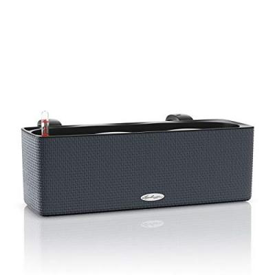 LECHUZA  Jardini&egrave;re CUBE color triple avec supports Anthracite 13684