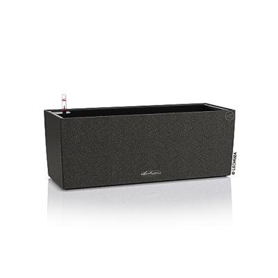 LECHUZA  - Balconni&egrave;re Balconera Stone Noir Graphite 50 x 19 x 19 cm