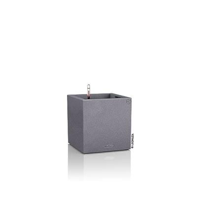  Pot Canto Stone Cube Gris pierre 30 x 30 x 30 cm - Lechuza
