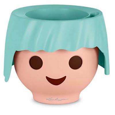 LECHUZA Pot OJO - Kit Complet, aigue-marine - 21 &times; 21 &times; 15,75 cm