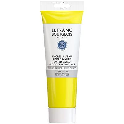 LEFRANC & BOURGEOIS Encre &Agrave; L'eau En Tube Jaune Citron 250ml - Lefranc Bourgeois