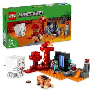 Lego The Ambush On The Nether Portal Construction Game Multicolore