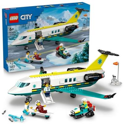 LEGO City Emergency Air Ambulance Airplane Toy Playset 60465