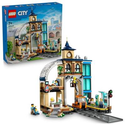 LEGO City Central Train Station Construction Toy Set 60469