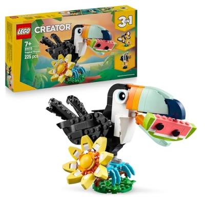 LEGO&reg; Creator 3in1 Wild Animals: Tropical Toucan Figure Playset 31173