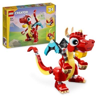 Lego Creator 3-en-1 - Le dragon rouge, Jouets de construction