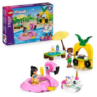 LEGO&reg; Friends Unicorn & Flamingo Pool Party Toy Building Set 42658