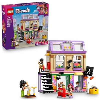 LEGO&reg; Friends Music Shop & Apartment Building Set Pretend-Play Toy 42653