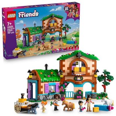LEGO&reg; Friends Pony Ranch & Stable Building Set, Horse Toy Playset 42654