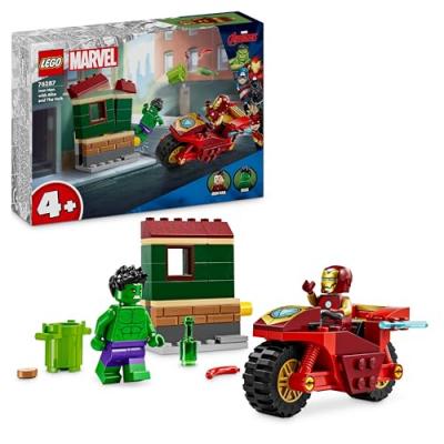 76287 Iron man avec une moto et hulk LEGO&reg; 
