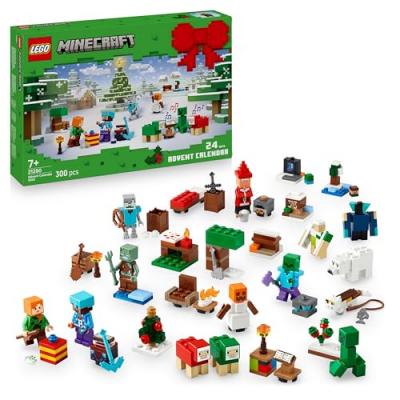 LEGO&reg; Minecraft&reg; Advent Calendar 2025, Christmas Gamer Gifts for Kids 21280